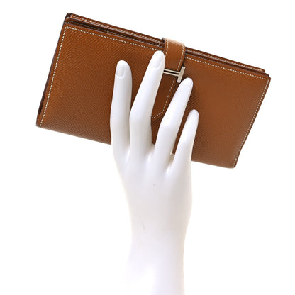 Hermes Epsom Bearn Gusset Wallet Gold 2 of 6