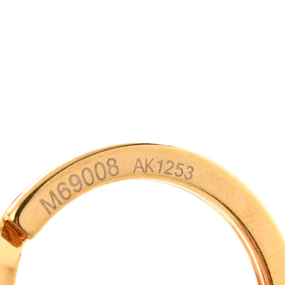 Louis Vuitton Metal Monogram Epi Spring Street Bag Charm Key Holder Gold 3 of 5