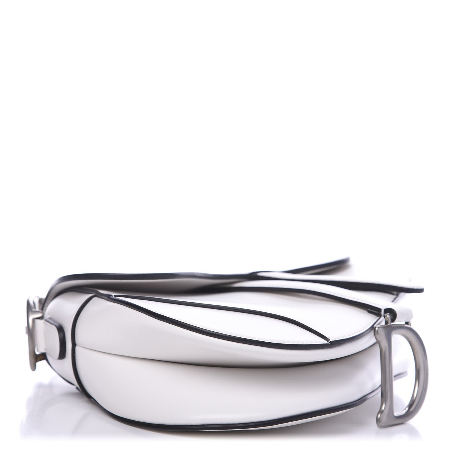Christian Dior Calfskin Saddle Bag White 4 of 11