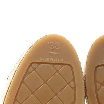 Chanel Lambskin CC Espadrilles 38 Light Blue Black 7 of 10
