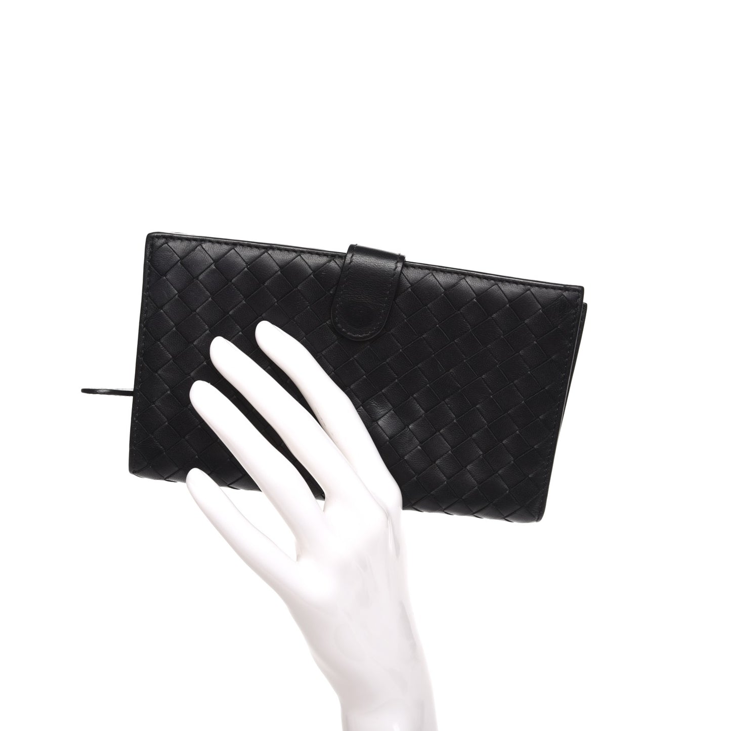 Nappa Intrecciato Continental Wallet Black