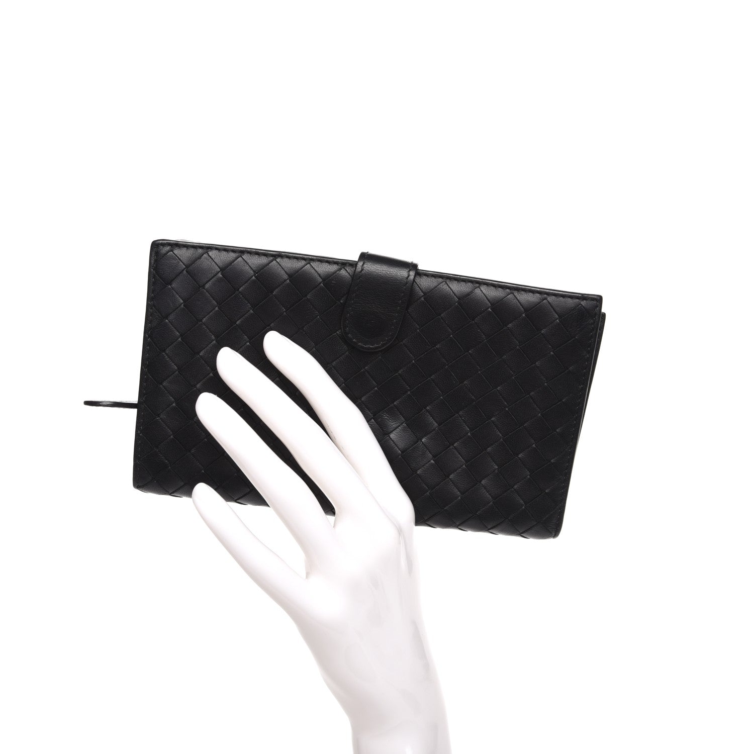Bottega Veneta Nappa Intrecciato Continental Wallet Black 2 of 8