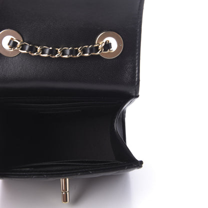 Chanel Lambskin Quilted Mini Trendy CC Chain Wallet Black 5 of 10