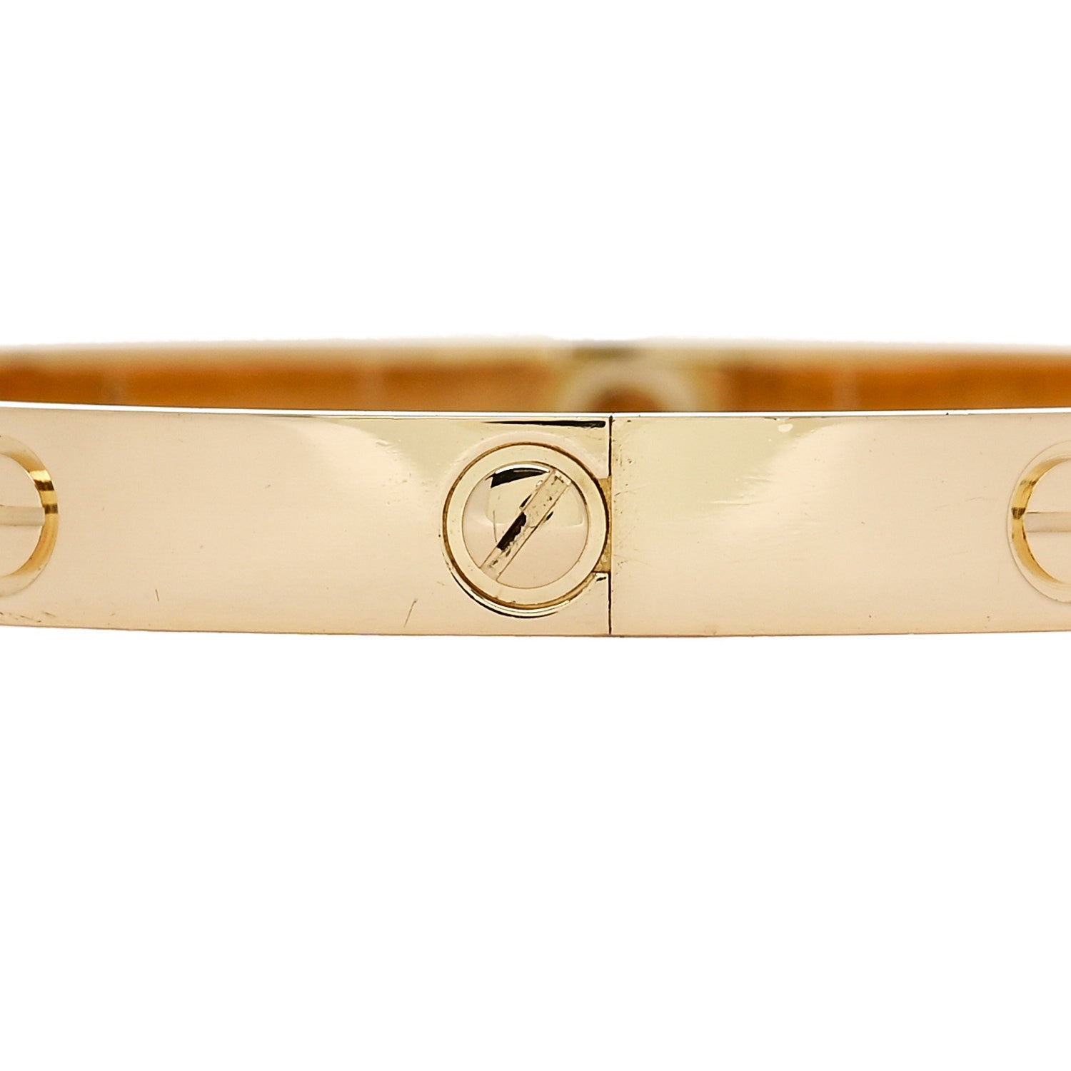 Cartier 18K Yellow Gold 4 Diamond LOVE Bracelet 18 5 of 9