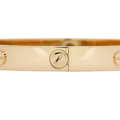 Cartier 18K Yellow Gold 4 Diamond LOVE Bracelet 18 5 of 9
