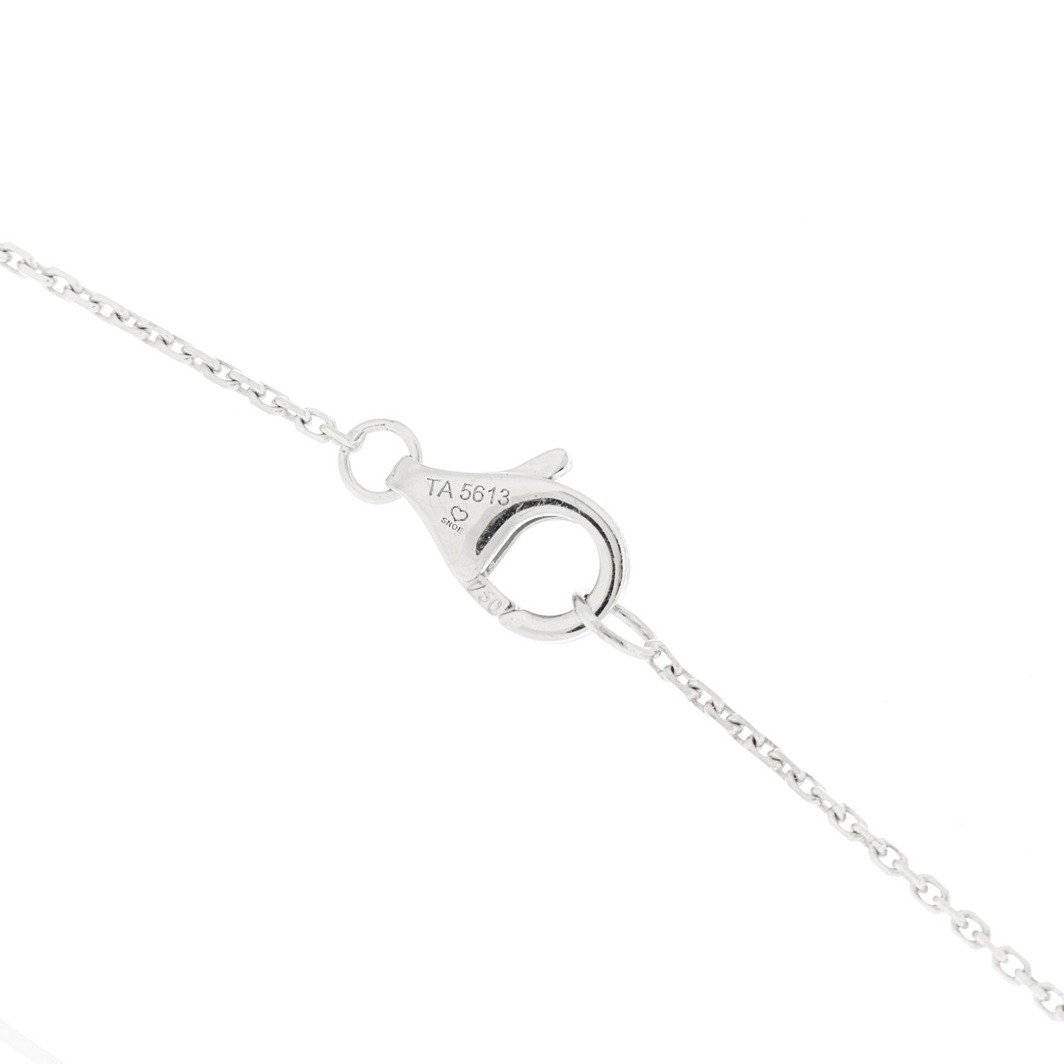 Cartier 18K White Gold Black Ceramic Diamond Trinity Pendant Necklace 5 of 6