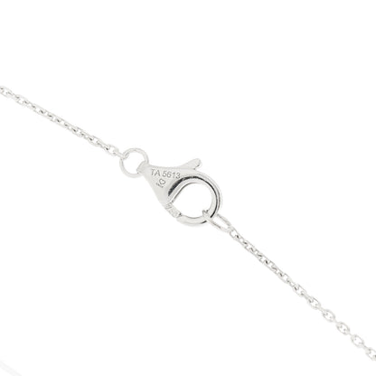 Cartier 18K White Gold Black Ceramic Diamond Trinity Pendant Necklace 5 of 6