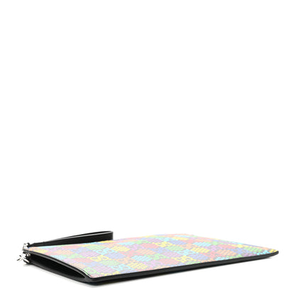Gucci GG Supreme Monogram Psychedelic Zip Wristlet Pouch Black Multicolor 4 of 8
