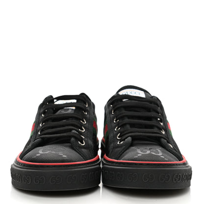 Gucci Econyl Nylon Web Monogram Off The Grid Womens 1977 Tennis Sneakers 38 Black 2 of 9