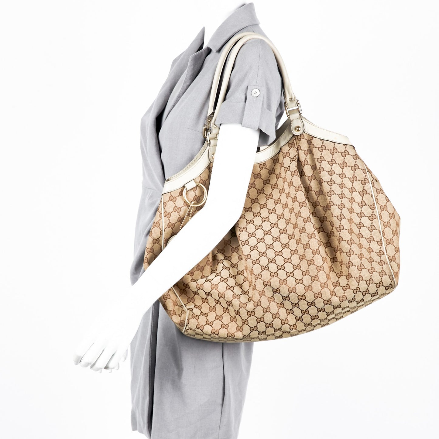 Monogram Large Sukey Tote Off White
