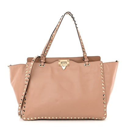 Valentino Garavani Vitello Medium Rockstud Tote Alpaca 1 of 14