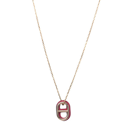 Hermes Swift O'Maillon Pendant Necklace Rose Mexico 1 of 5