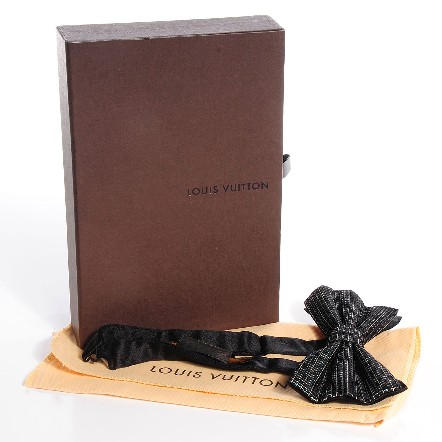 Louis Vuitton Mother of Pearl Check Bow Tie 6 of 6