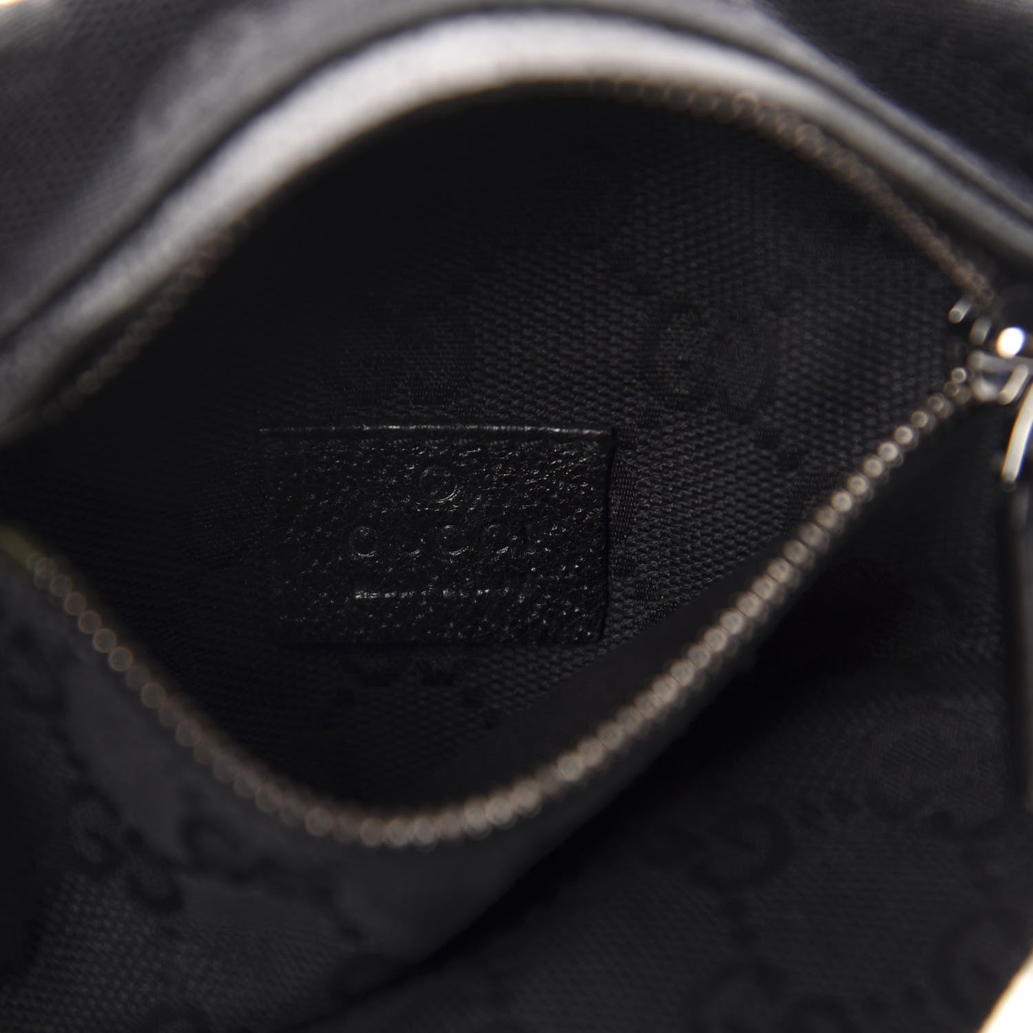 Gucci GG Monogram Double Pocket Belt Bag Black 8 of 12