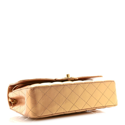 Chanel Metallic Lambskin Quilted Medium Double Flap Golden 4 of 10