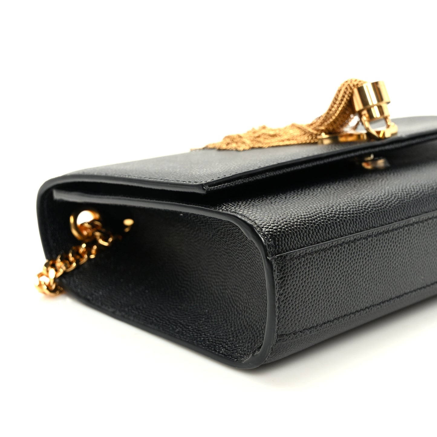 Grain De Poudre Small Classic Monogram Kate Tassel Satchel Black
