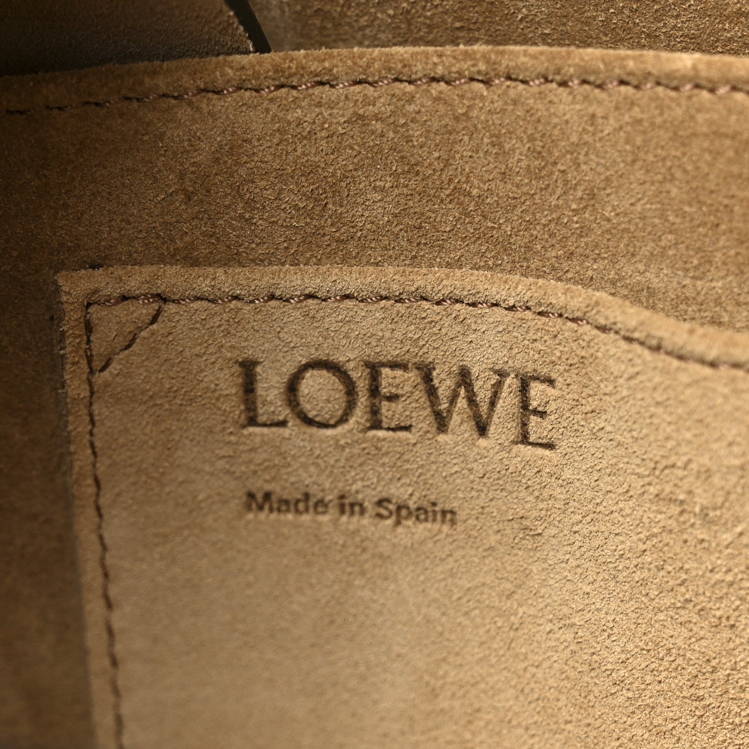 Loewe Soft Calfskin Jacquard Small Gate Crossbody Bag Sand 7 of 11
