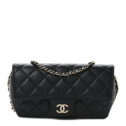 Chanel Caviar Quilted Glasses Case With Chain Black 1 of 11