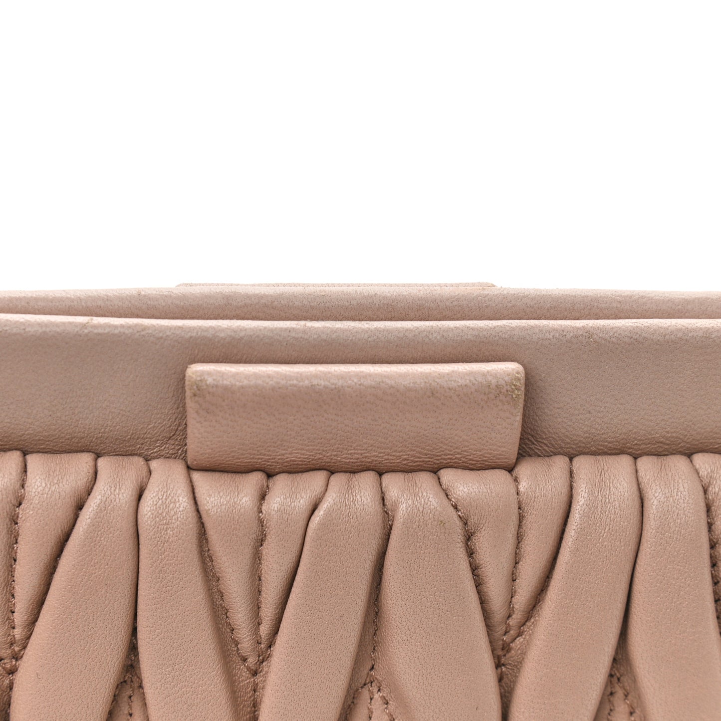 Nappa Matelasse Crossbody Clutch Cammeo