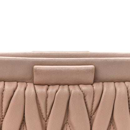 Miu Miu Nappa Matelasse Crossbody Clutch Cammeo 16 of 16