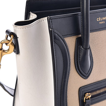Celine Goatskin Smooth Calfskin Nano Tri-Color Luggage Firefly 18 of 25