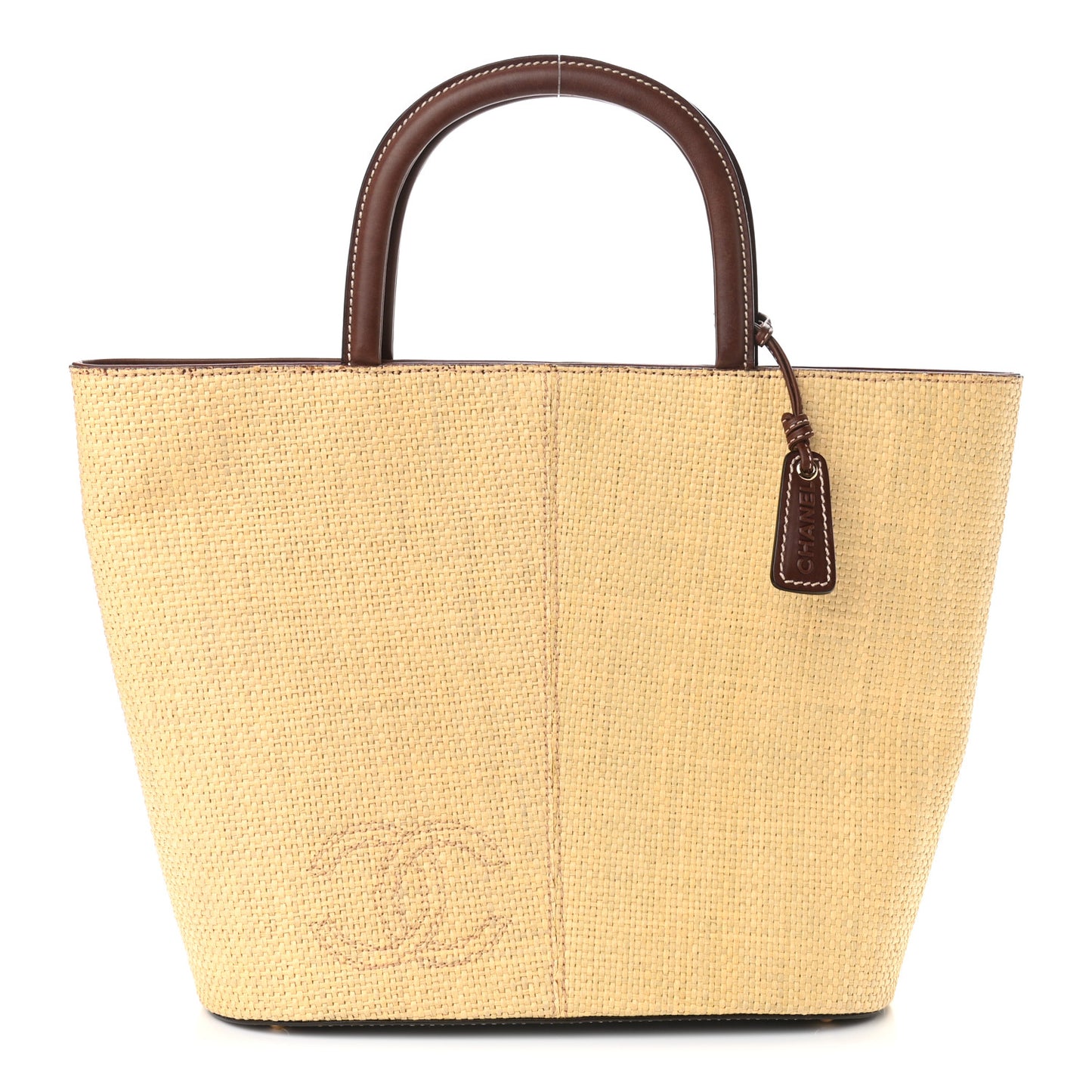 Straw Raffia Summer Tote Beige Brown