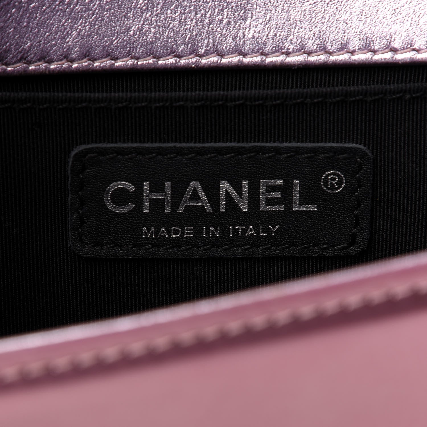 Chanel Metallic Patent Calfskin Quilted Small Boy Flap Pink 8 of 15