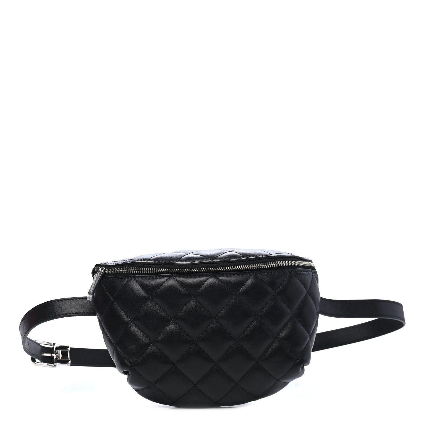 Chanel Lambskin Quilted Waist Belt Bag Black 1 of 8