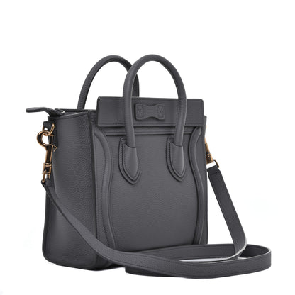 Celine Baby Drummed Calfskin Nano Luggage Kohl 3 of 9