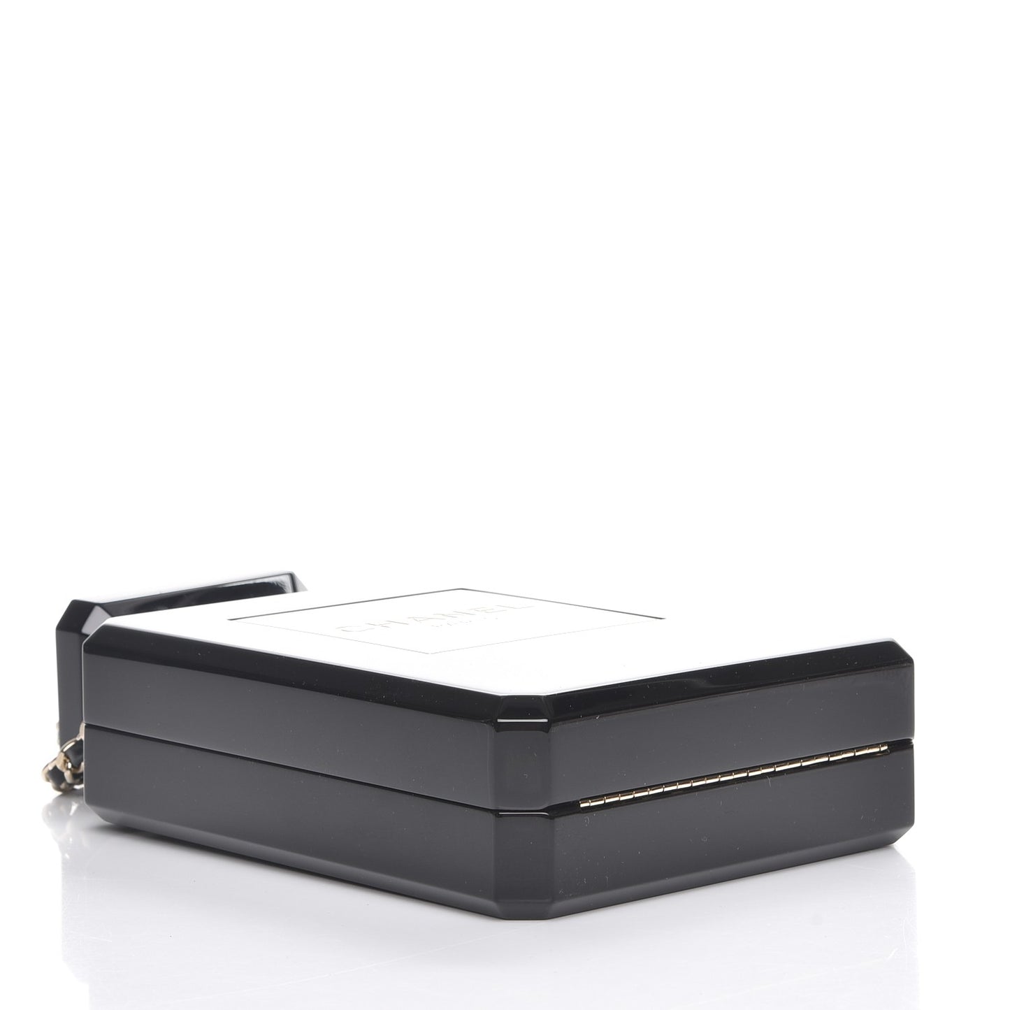Plexiglass Perfume Bottle Clutch Black