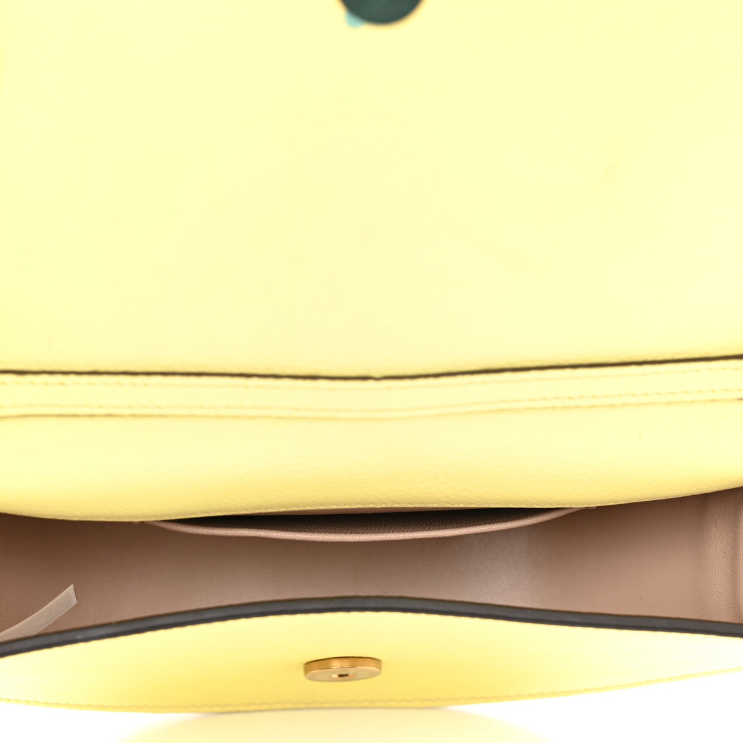 Calfskin Small Nile Bracelet Minaudiere Bag Lemonade