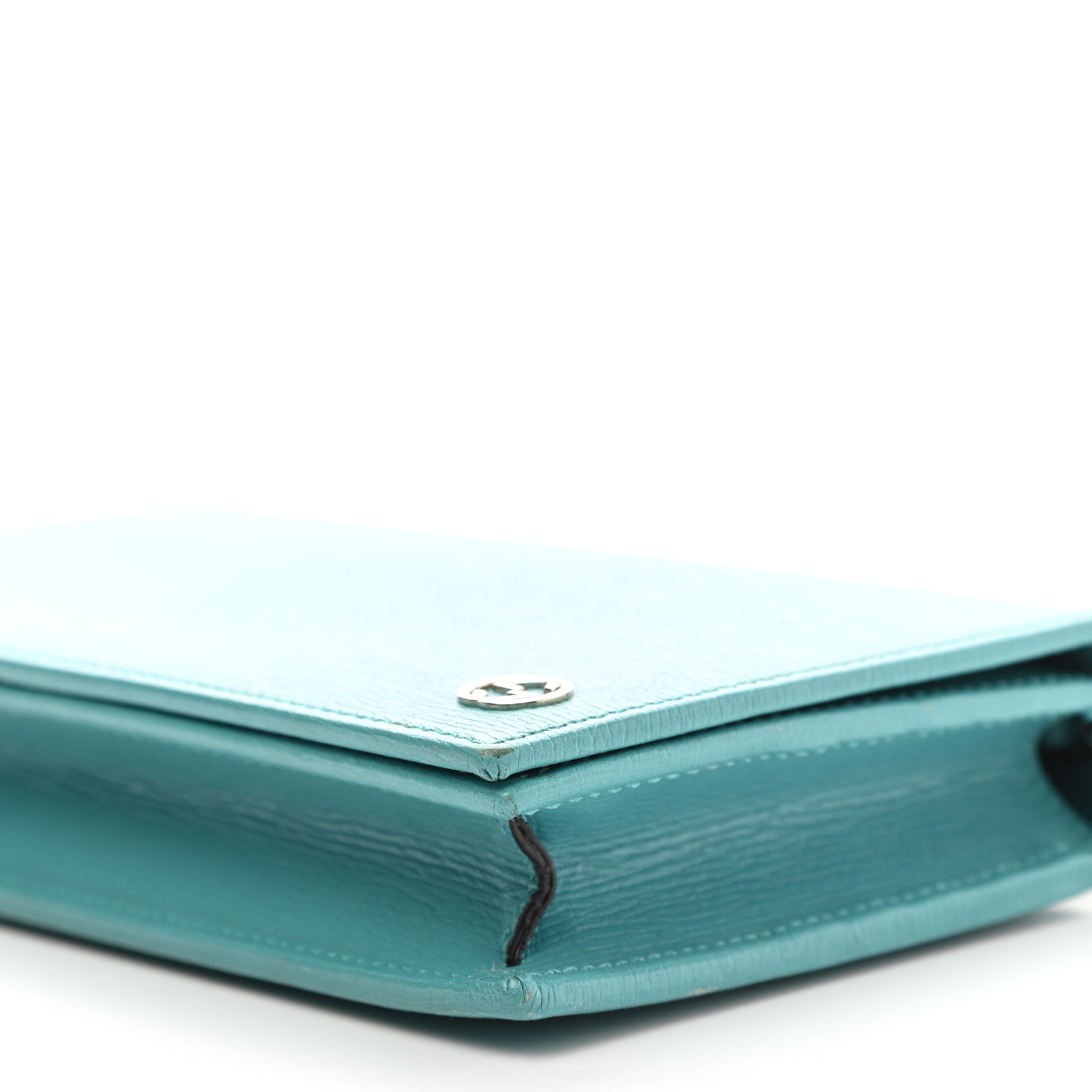 Gucci Shangai Calfskin Medium Betty Chain Wallet Fresia Blue 9 of 11