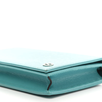 Gucci Shangai Calfskin Medium Betty Chain Wallet Fresia Blue 9 of 11