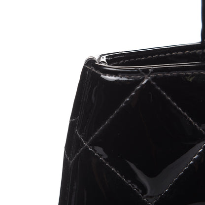 Chanel Patent Quilted Medallion Tote Black 17 of 17