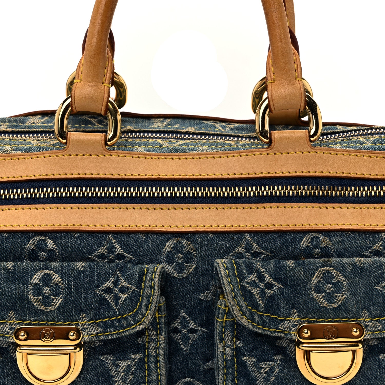 Louis Vuitton Monogram Denim Neo Speedy Blue 7 of 9
