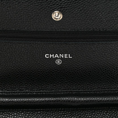 Chanel Caviar Quilted Wallet on Chain WOC Black 6 of 12