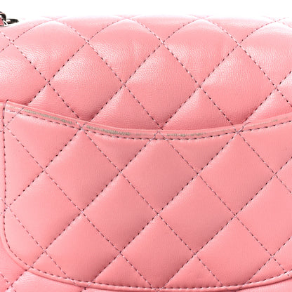 Chanel Lambskin Quilted Mini Rectangular Flap Pink 10 of 10