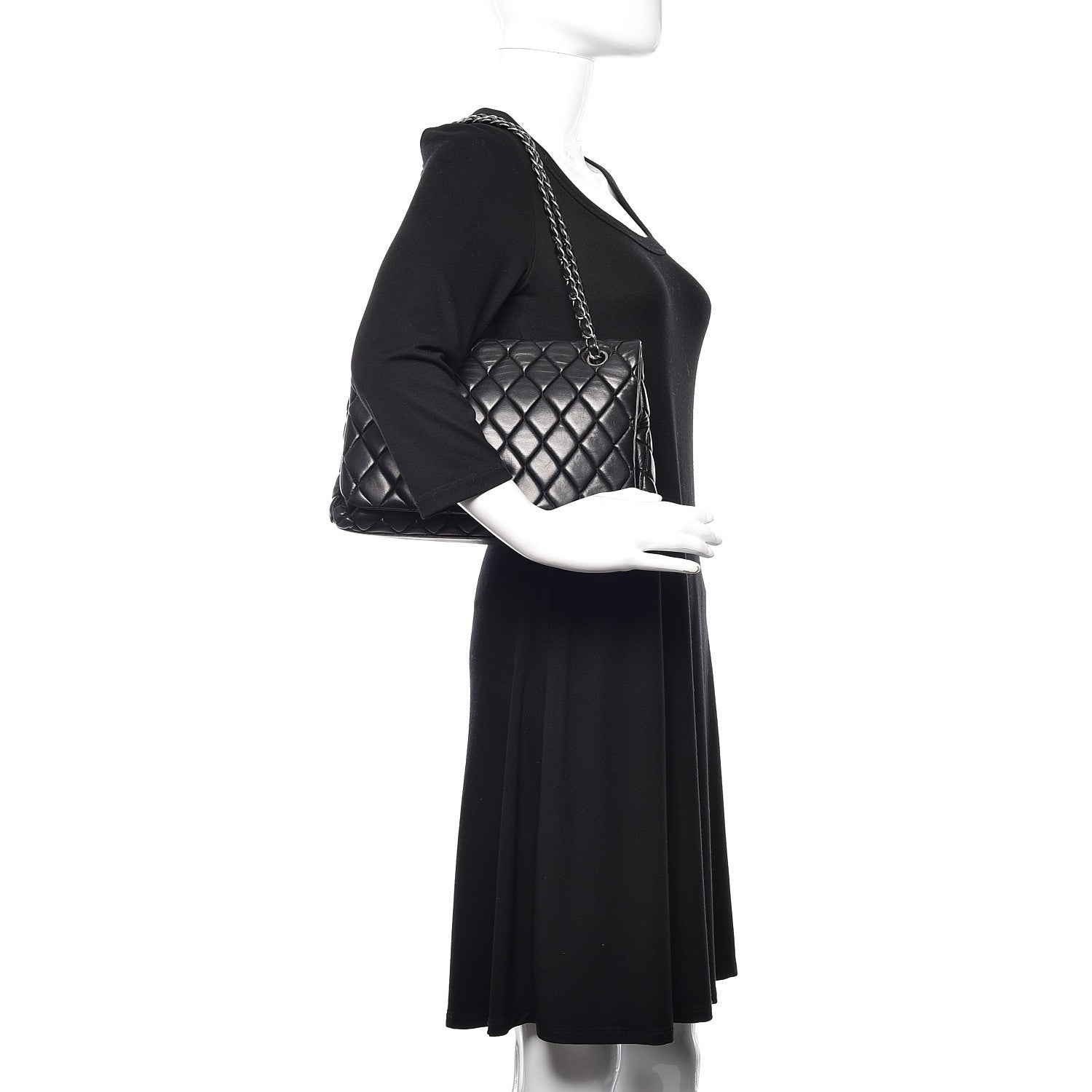 Chanel Lambskin Large New Bubble Flap Black 2 of 11