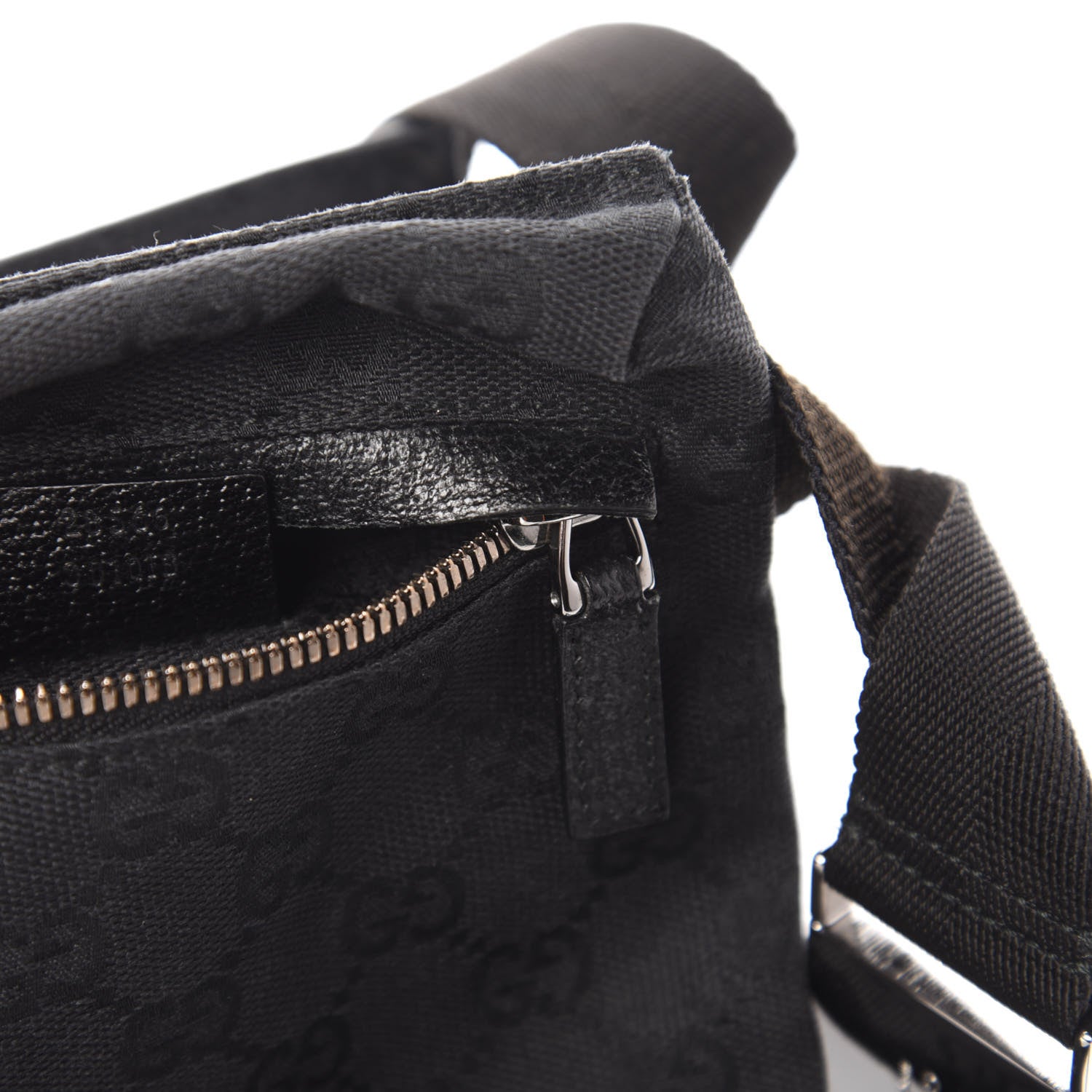 Gucci GG Monogram Double Pocket Belt Bag Black 9 of 10