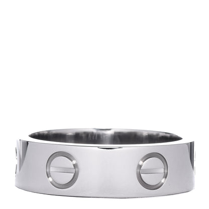 Cartier 18K White Gold 5.5mm LOVE Ring 52 6 3 of 5