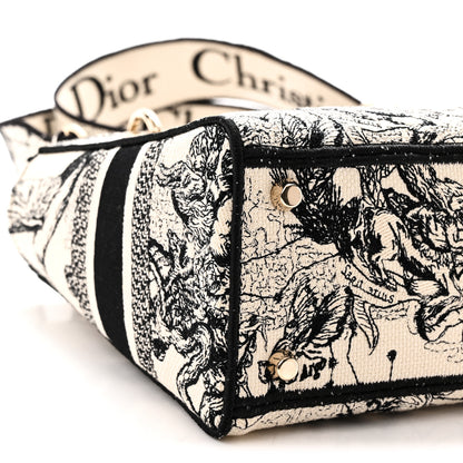 Christian Dior Canvas Embroidered Zodiac Toile De Jouy Medium Lady D-Lite Latte 8 of 9