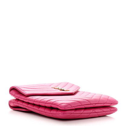 Saint Laurent Lambskin Quilted Double Flap Bag Pink 5 of 12