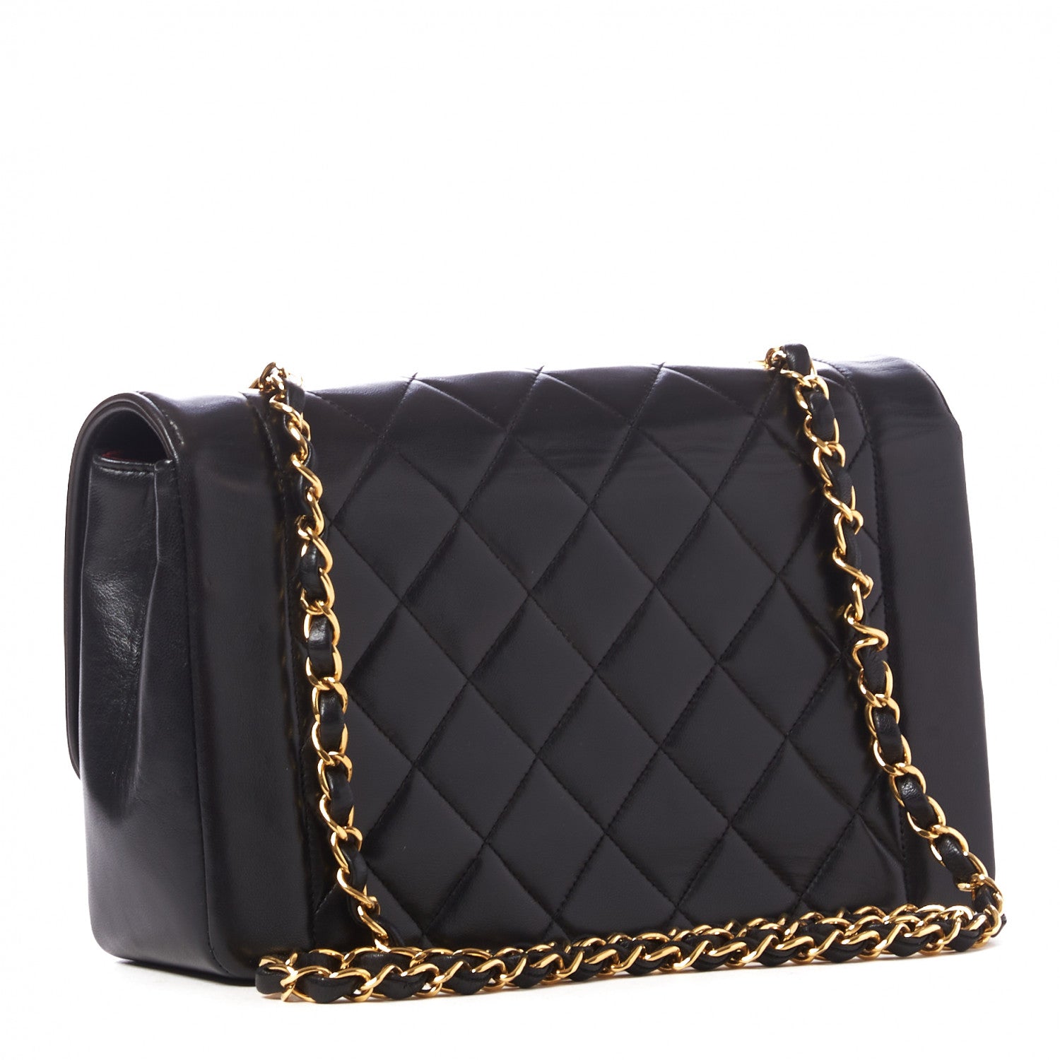Chanel Lambskin Quilted Medium Single Flap Black 2 of 9