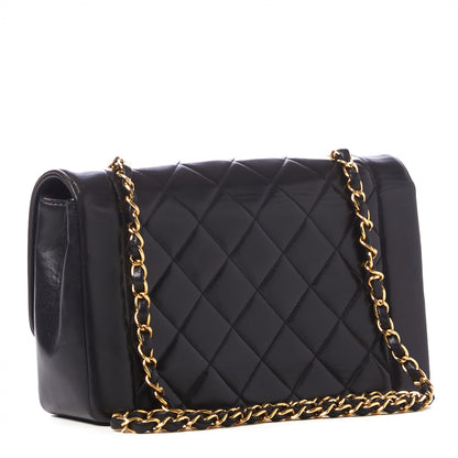 Chanel Lambskin Quilted Medium Single Flap Black 2 of 9