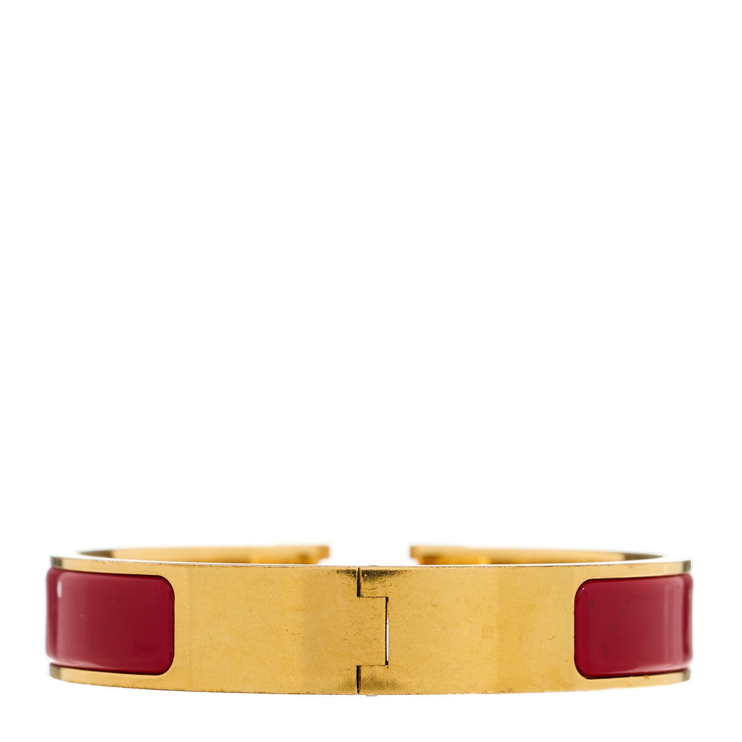 Enamel Narrow Clic Clac H Bracelet PM Rouge