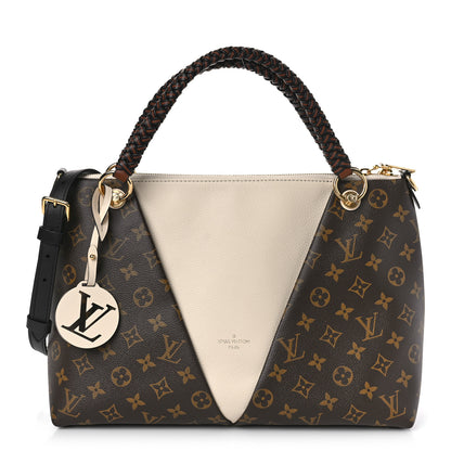 Louis Vuitton Monogram Braided V Tote MM Creme 1 of 8