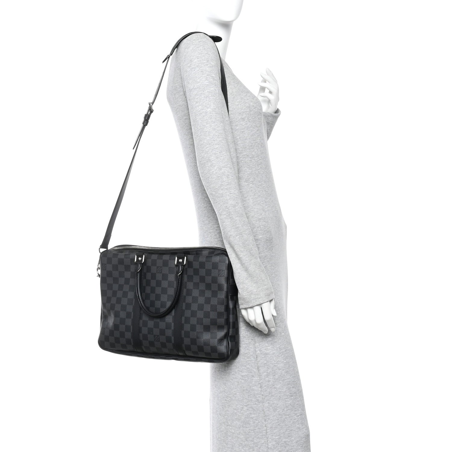 Louis Vuitton Damier Graphite Porte Documents Voyage PM 2 of 9