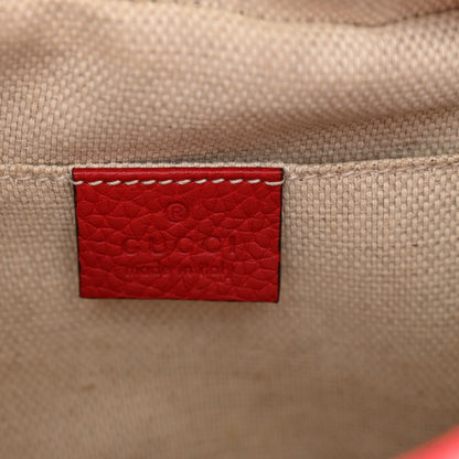 Gucci Pebbled Calfskin Small Soho Disco Bag Vibrant Red 6 of 13