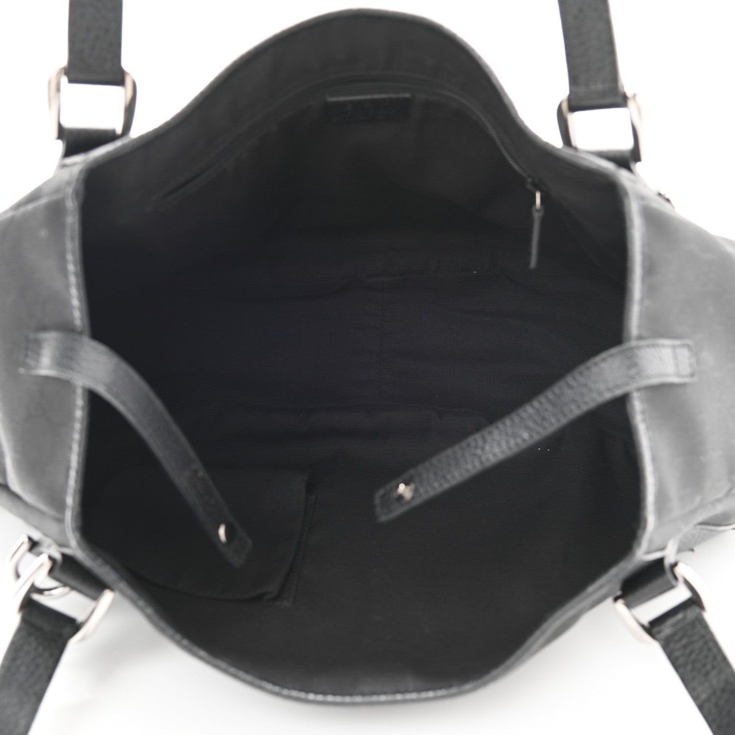 Gucci Nylon Monogram Medium Abbey Shoulder Bag Black 4 of 9