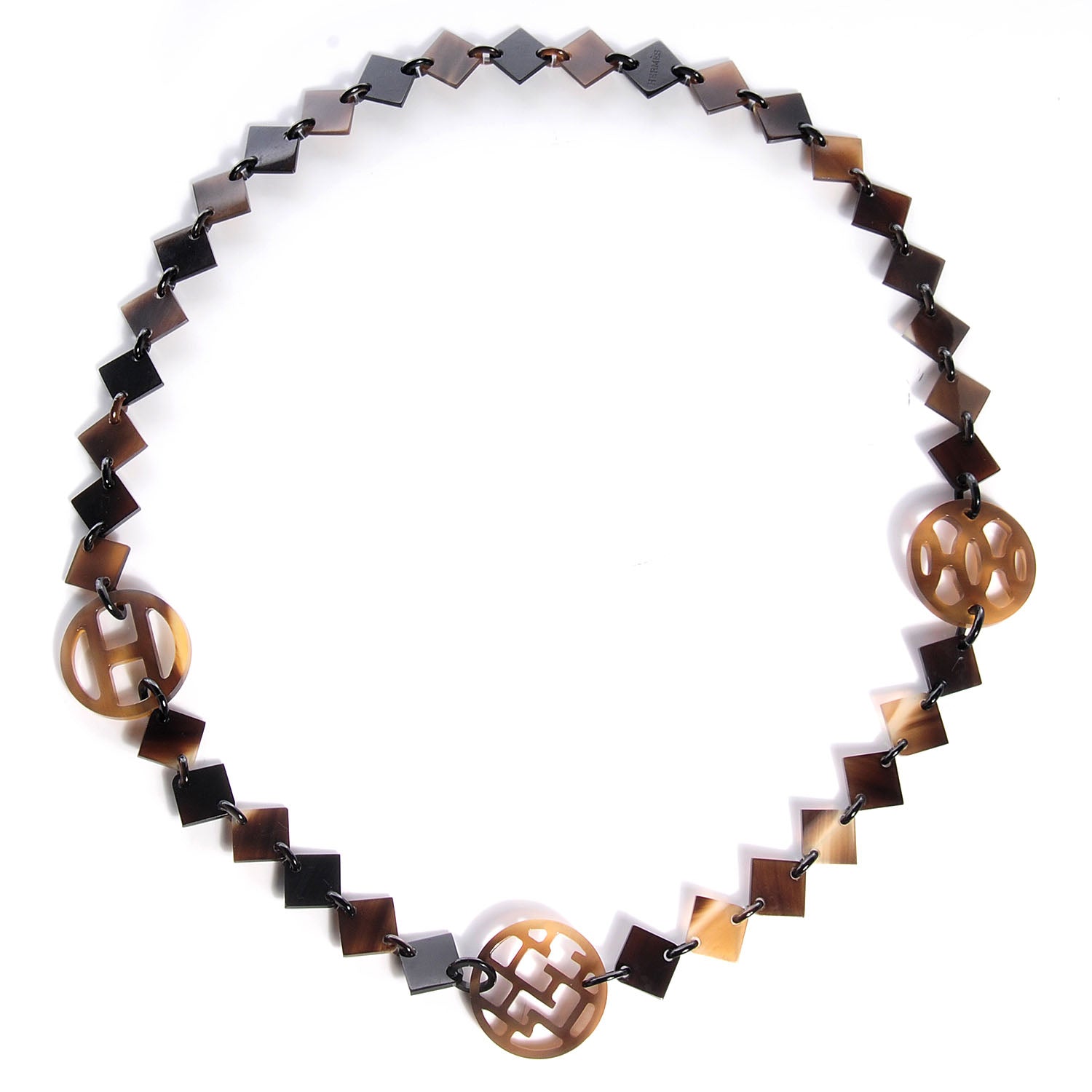 Hermes Buffalo Horn Lacquer Lena Necklace 3 of 6